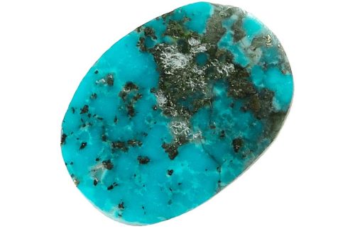 نگین طبیعی فیروزه طرح بیضی