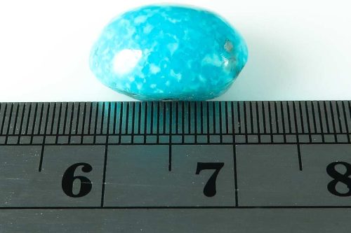 اندازه نگین آبی فیروزه ای خوش رنگ