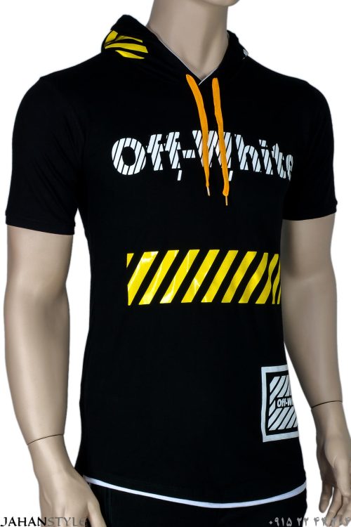 تیشرت پسرانه آف وایت Off-White (کلاه دار) خرید اینترنتی