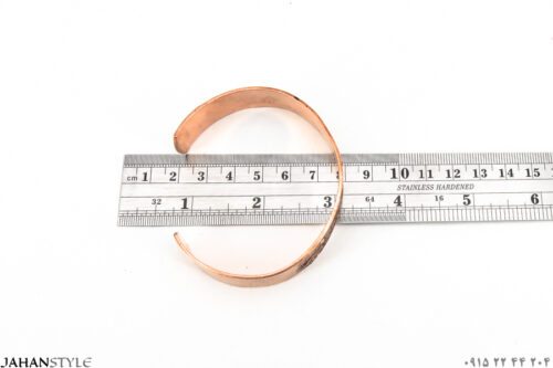 اندازه گیری ابعاد دستبند مسی