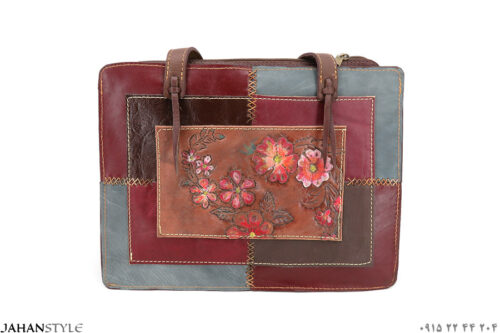 کیف چرم طبیعی با رنگ های زیبا و جذاب