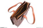 کیف دستی چرم طبیعی قلم‌زنی طرح بهار - Image 7