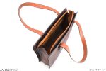 کیف دستی چرم طبیعی قلم‌زنی طرح گل - Image 10