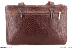 کیف دستی چرم طبیعی قلم‌زنی طرح گل - Image 8