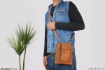 کیف مدارک اسپرت چرم طبیعی دور زیپ - Image 11