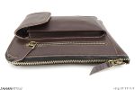 کیف مدارک اسپرت چرم طبیعی دور زیپ - Image 10