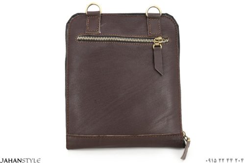 کیف مدارک اسپرت چرم طبیعی دور زیپ - Image 2