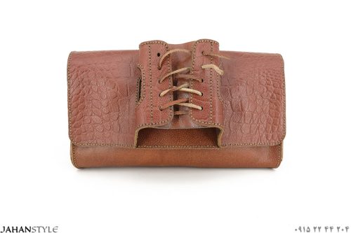کیف دستی چرم طبیعی طرح کفش - Image 1