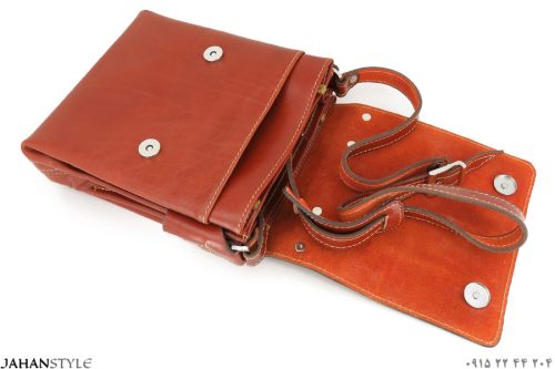 کیف دستی و دوشی چرم طبیعی بوفالو - Image 10
