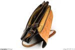 کیف اداری اسپرت چرم طبیعی قهوه‌ای - Image 12
