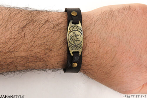 دستبند چرم مذهبی مردانه و زنانه