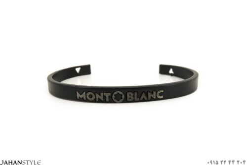 دستبند استیل مشکی برند MONT BLANC