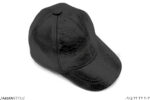 کلاه نقاب دار چرم طبیعی رنگ مشکی طرح پوست مار