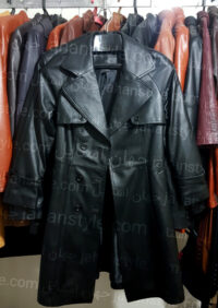 پالتو مشکی زنانه چرم طبیعی