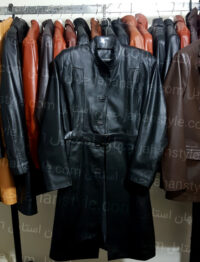 پالتو مشکی زنانه چرم اصلی