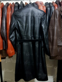 پالتو مشکی زنانه چرم اصلی