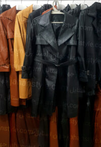 پالتو مشکی زنانه چرم اصلی