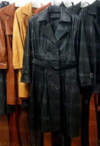 پالتو مشکی زنانه چرم اصلی