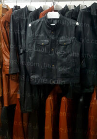 جلیقه مردانه چرم طبیعی مشکی