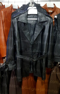 نیم پالتو مردانه چرم اصلی مشکی