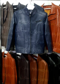 کاشن چرم اصلی سرمه ای مردانه