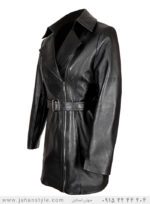 پالتو چرم مشکی زنانه