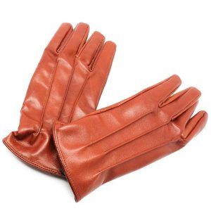 دستکش مردانه چرم طبیعی رنگ عسلی